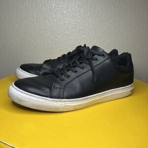 Thursday Premier Everyday Shoes Men's 12 Black White Leather Low Top Sneakers